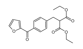 diethyl 2-[[4-(furan-2-carbonyl)phenyl]methyl]propanedioate结构式