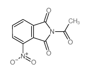 1H-Isoindole-1,3(2H)-dione, 2-acetyl-4-nitro-结构式