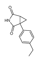 1-(p-Ethylphenyl)-1,2-cyclopropan-dicarboximid结构式