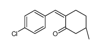 (5R)-2-[(4-chlorophenyl)methylidene]-5-methylcyclohexan-1-one Structure