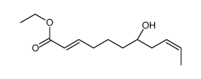 ethyl (7S)-7-hydroxyundeca-2,9-dienoate结构式