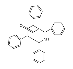 2,4,6,8-tetraphenyl-3-oxa-7-azabicyclo[3.3.1]nonan-9-one Structure