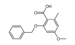 2-benzyloxy-4-methoxy-6-methylbenzoic acid结构式