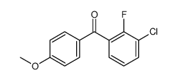 (3-chloro-2-fluorophenyl)-(4-methoxyphenyl)methanone结构式
