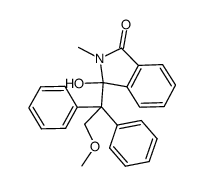 3-(1,1-diphenyl-2-methoxyethyl)-3-hydroxy-2-methylisoindolin-1-one Structure