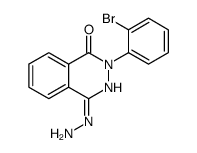 2-(2-bromophenyl)-4-hydrazinylphthalazin-1-one Structure