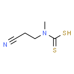 Carbamodithioic acid, (2-cyanoethyl)methyl- (9CI) Structure