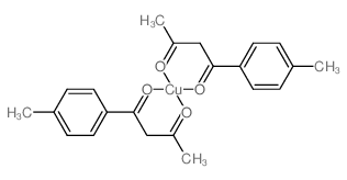 copper; 1-(4-methylphenyl)butane-1,3-dione Structure