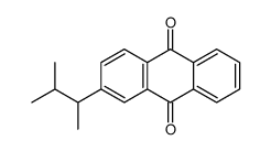 2-(3-methylbutan-2-yl)anthracene-9,10-dione结构式