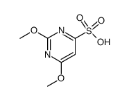 2,6-dimethoxy-pyrimidine-4-sulfonic acid Structure