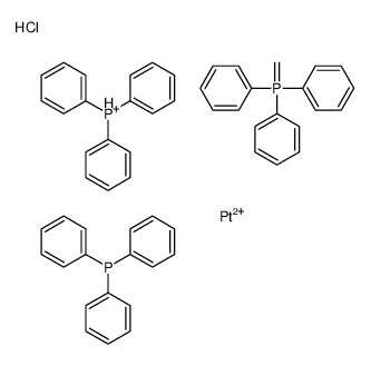 chloroplatinum(1+),methylidene(triphenyl)-λ5-phosphane,triphenylphosphanium Structure