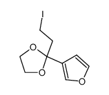 1-(3-furyl)-3-iodo-1-propanone ethylene ketal结构式