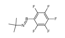 (tert-butylimino)-(pentafluorophenyl)borane结构式