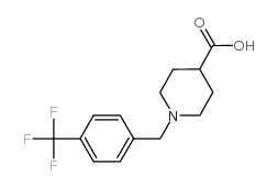 1-(4-三氟甲基苄基)-哌啶-4-羧酸盐酸盐结构式