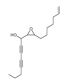 Oxiranemethanol, alpha-1,3-heptadiynyl-3-(6-heptenyl)- structure