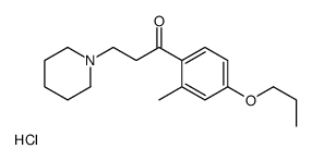 1-(2-methyl-4-propoxyphenyl)-3-piperidin-1-ylpropan-1-one,hydrochloride Structure