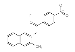 Isoquinolinium,3-methyl-2-[2-(4-nitrophenyl)-2-oxoethyl]-, iodide (1:1) picture