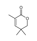 5,6-Dihydro-3,5,5-trimethyl-2H-pyran-2-one Structure