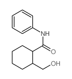 Cyclohexanecarboxamide,2-(hydroxymethyl)-N-phenyl-, cis- (9CI) structure