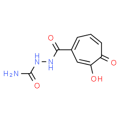 1,3,6-Cycloheptatriene-1-carboxylic acid, 6-hydroxy-5-oxo-, 2-(aminocarbonyl)hydrazide (9CI) picture