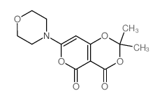 2,2-Dimethyl-7-morpholin-4-yl-4H,5H-pyrano[4,3-d][1,3]dioxine-4,5-dione picture