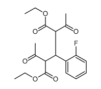 diethyl 2,4-diacetyl-3-(2-fluorophenyl)pentanedioate结构式