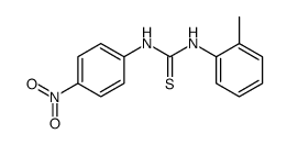 1-(4-nitro-phenyl)-3-o-tolyl-thiourea结构式