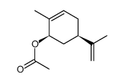 Acetic acid (1R,5R)-5-isopropenyl-2-methyl-cyclohex-2-enyl ester Structure