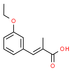 2-Propenoicacid,3-(3-ethoxyphenyl)-2-methyl-(9CI) structure