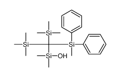 hydroxy-dimethyl-[[methyl(diphenyl)silyl]-bis(trimethylsilyl)methyl]silane结构式