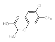 2-(4-Chloro-3-methylphenoxy)propanoic acid Structure