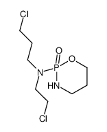 N-(2-chloroethyl)-N-(3-chloropropyl)-2-oxo-1,3,2λ5-oxazaphosphinan-2-amine结构式
