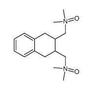 cis-N,N,N',N'-tetramethyl-1,2,3,4-tetrahydronaphthalene-2,3-bis(methylamine) N,N'-dioxide Structure