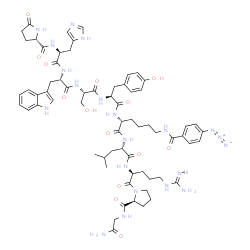 LHRH, N-epsilon-azidobenzoyl-Lys(6)- Structure
