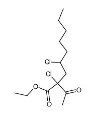 ethyl α-acetyl-α,γ-dichloropelargonate结构式