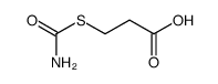 3-carbamoylsulfanyl-propionic acid结构式