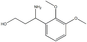 3-AMINO-3-(2,3-DIMETHOXYPHENYL)PROPAN-1-OL结构式
