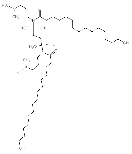 Hexadecanamide,N,N'-(1,1,4,4-tetramethyl-1,4-butanediyl)bis[N-[3-(dimethylamino)propyl]- (9CI) picture