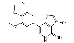 3-bromo-7-(3,4,5-trimethoxyphenyl)thieno[3,2-c]pyridin-4-amine Structure