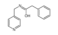 2-phenyl-N-(pyridin-4-ylmethyl)acetamide结构式