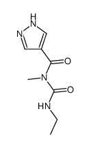 N-(ethylcarbamoyl)-N-methyl-1H-pyrazole-4-carboxamide结构式