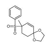 8-(benzenesulfonyl)-8-methyl-1,4-dioxaspiro[4.5]dec-6-ene结构式