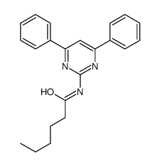 N-(4,6-diphenylpyrimidin-2-yl)hexanamide Structure