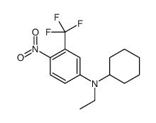 N-cyclohexyl-N-ethyl-4-nitro-3-(trifluoromethyl)aniline结构式