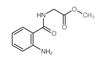 Glycine,N-(2-aminobenzoyl)-, methyl ester structure