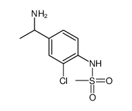 N-[4-(1-aminoethyl)-2-chlorophenyl]methanesulfonamide Structure