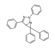 2,4,6,6-tetraphenyl-3,4-diaza-5-arsabicyclo[3.1.0]hex-2-ene Structure