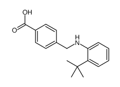 4-[(2-tert-butylanilino)methyl]benzoic acid结构式