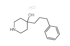 4-Piperidinol,4-(3-phenylpropyl)-, hydrochloride (1:1)结构式