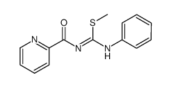 2-Methyl-1-phenyl-3-(pyridine-2-carbonyl)-isothiourea结构式